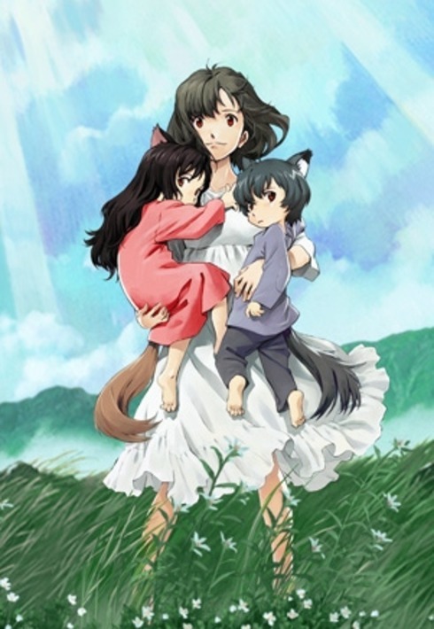 پوستر انیمه فرزندان گرگ - Wolf Children