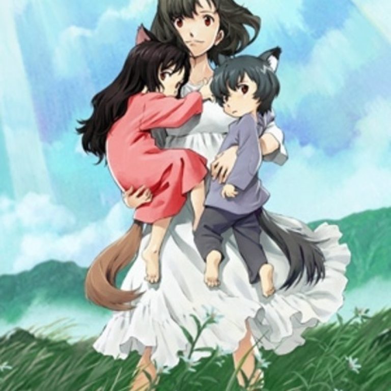 پوستر انیمه فرزندان گرگ - Wolf Children